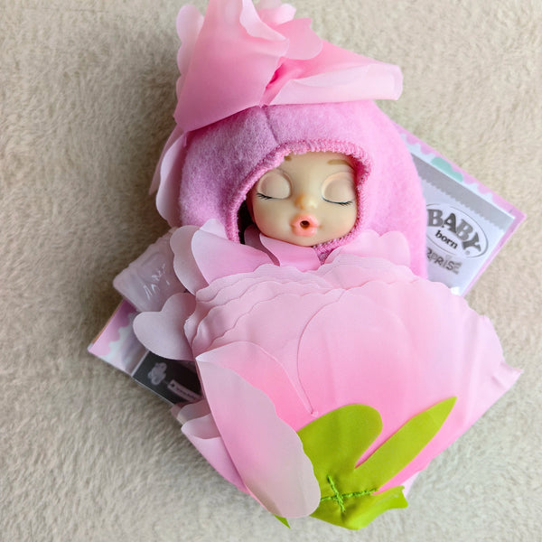 Planet Gates rose madder 10cm High quality Fashion Action original Lovely little sleeping baby doll Best Gift for Child