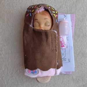 Planet Gates rose madder 10cm High quality Fashion Action original Lovely little sleeping baby doll Best Gift for Child