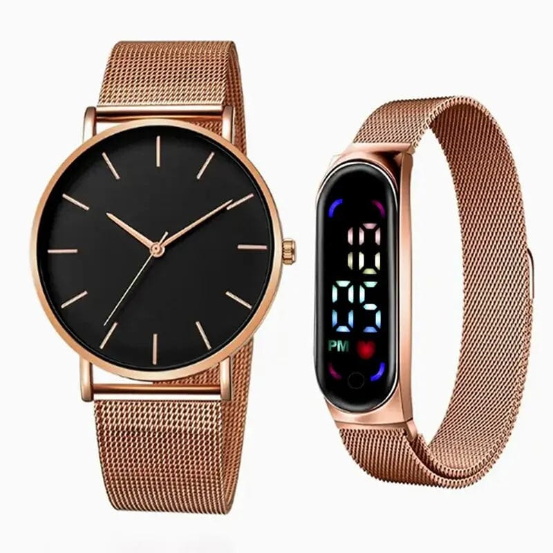 Planet Gates ROSE Men's Fashion Minimalist Ultra Thin Watches Simple Men Business Mesh Belt Quartz Watch Male Wristwatches Clock Relogio Masculino