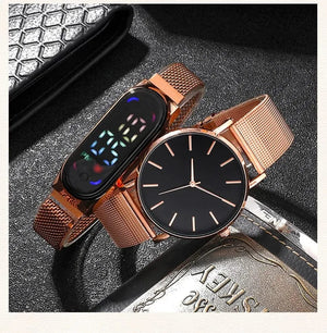 Planet Gates ROSE Men's Fashion Minimalist Ultra Thin Watches Simple Men Business Mesh Belt Quartz Watch Male Wristwatches Clock Relogio Masculino