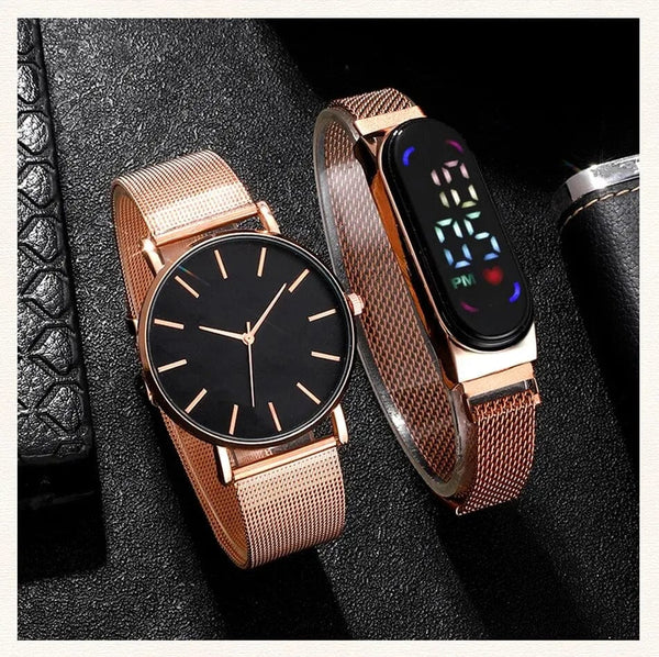 Planet Gates ROSE Men's Fashion Minimalist Ultra Thin Watches Simple Men Business Mesh Belt Quartz Watch Male Wristwatches Clock Relogio Masculino