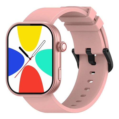 Planet Gates Rose Pink New Zeblaze Btalk Plus Voice Calling Smartwatch 2.03'' HD Color Display Health and Fitness Tracking Smart Watch for Men Women