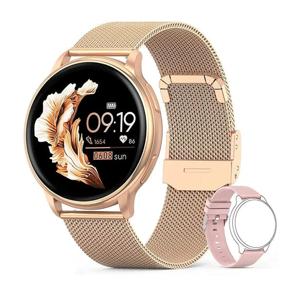 Planet Gates Rosegold MEVADEN Bluetooth Call Smart Watch Women Custom Dial Watches Men Sport Fitness Tracker Heart Rate Smartwatch For Android IOS Y22