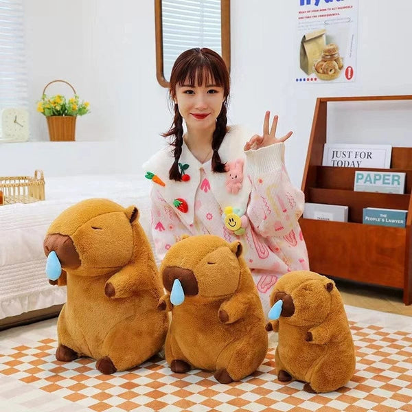 Planet Gates RosyBrown / 30cm 15-30cmCapybara Plush Simulation Capibara Anime Fluffty Toy Cute Doll Stuffed Animals Soft Doll Plush Christmas ThanksgivingGift