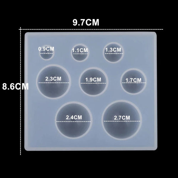 Planet Gates Round 01 1pcs Silicone Mold half ball Oblate Cabochon Pendant Resin Silicone Mould Handmade Tool Epoxy Resin Molds Jewelry Making