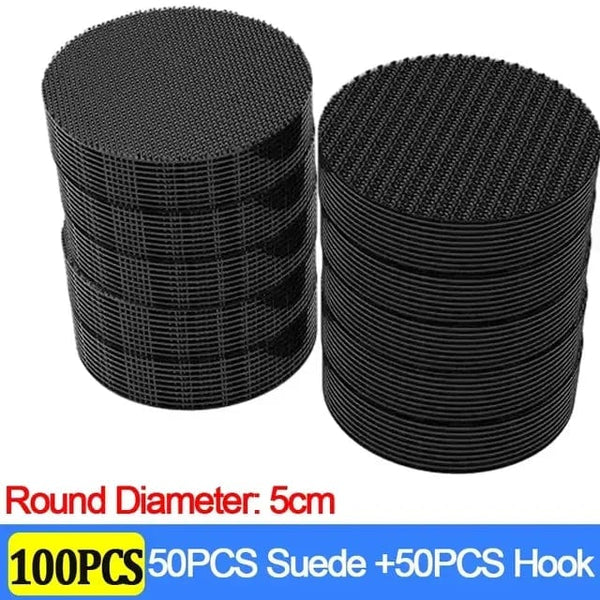Planet Gates Round-100pcs Carpet Fixing Stickers 100/2pcs Double High Adhesive Car Fixed Patches Non-slip Mat Home Floor Foot Mats Non-slip Grip Tapes New
