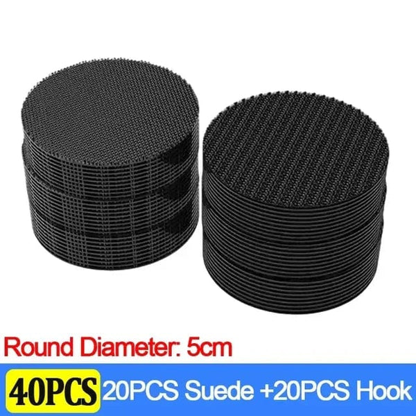 Planet Gates Round-40pcs Carpet Fixing Stickers 100/2pcs Double High Adhesive Car Fixed Patches Non-slip Mat Home Floor Foot Mats Non-slip Grip Tapes New