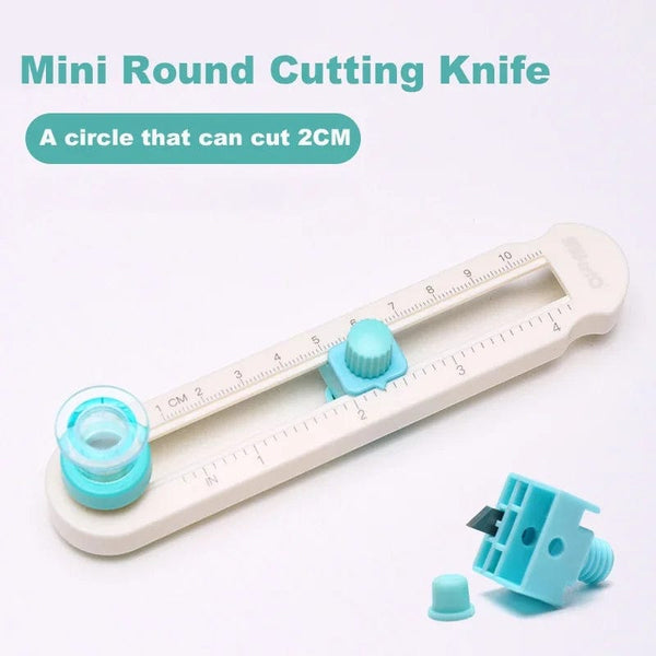 Planet Gates Round Cutting Knife 360 Adjustable Paper Circle Cutter Round Cutting Knife DIY Compass Cutter Tools For Paper Card Crafts Office School Stationery