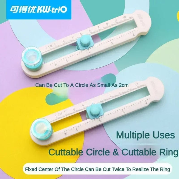 Planet Gates Round Cutting Knife 360 Adjustable Paper Circle Cutter Round Cutting Knife DIY Compass Cutter Tools For Paper Card Crafts Office School Stationery