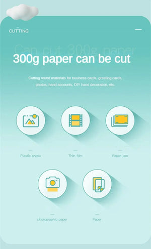 Planet Gates Round Cutting Knife 360 Adjustable Paper Circle Cutter Round Cutting Knife DIY Compass Cutter Tools For Paper Card Crafts Office School Stationery