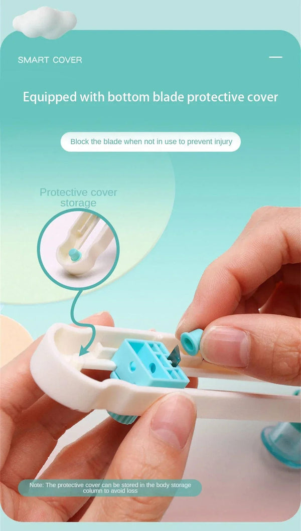 Planet Gates Round Cutting Knife 360 Adjustable Paper Circle Cutter Round Cutting Knife DIY Compass Cutter Tools For Paper Card Crafts Office School Stationery