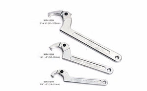 Planet Gates Round Head / 32-76mm 1PCS Adjustable Wrench Hook Spanner Square/Round Head CR-V Spanner Key for Round Bolt Hand Tools 19-51/32-76/51-120mm