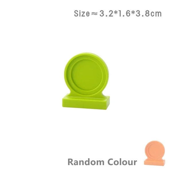 Planet Gates Round Mirror Big Building Blocks Play House Furniture Accessories Indoor Utensil Bed Compatible Large Bricks Assemble Toys Children Kids Gift