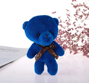 Planet Gates Royal Blue New Color Teddy Bear Dolls 12cm Soft Stuffed Animals Bear Plush Toy Pendent Cute Cute Girl Keychain Wedding Children Party Gifts