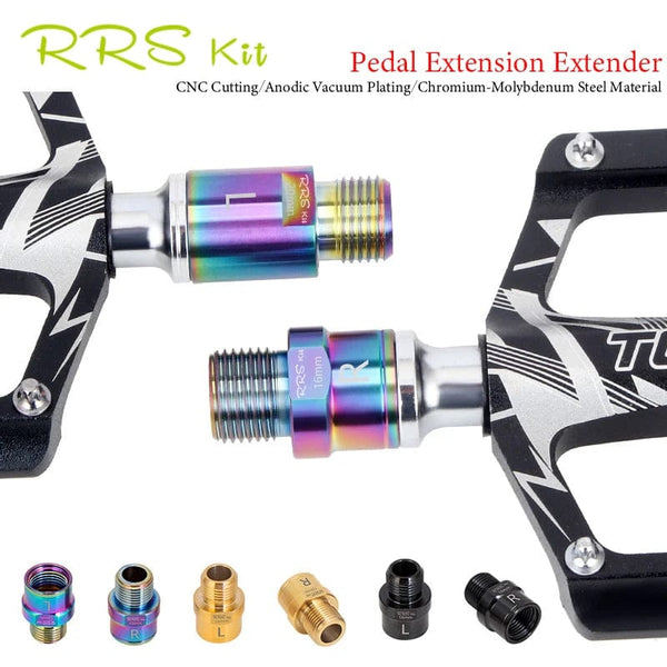 Planet Gates Rrskit Bicycle Pedal Extension Bolts Spacers R66E Pedal Extender Axle Crank Accessories 16Mm 20Mm For MTB Road Bike Pedal