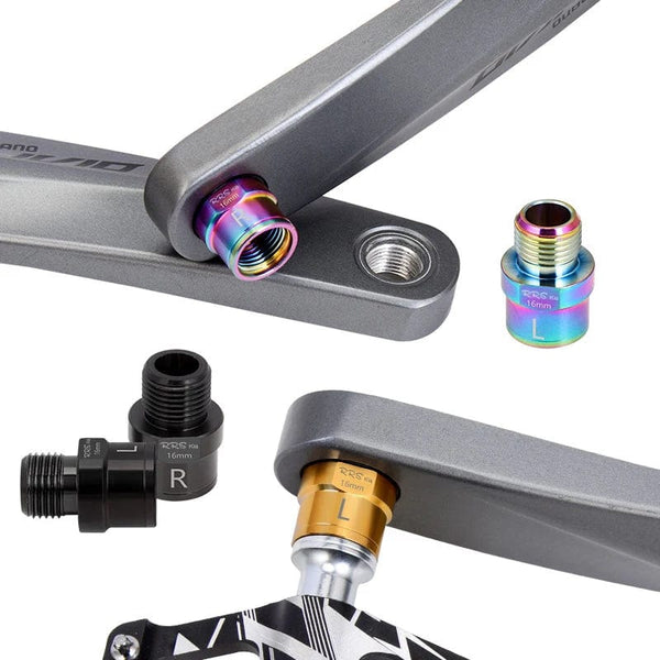 Planet Gates Rrskit Bicycle Pedal Extension Bolts Spacers R66E Pedal Extender Axle Crank Accessories 16Mm 20Mm For MTB Road Bike Pedal