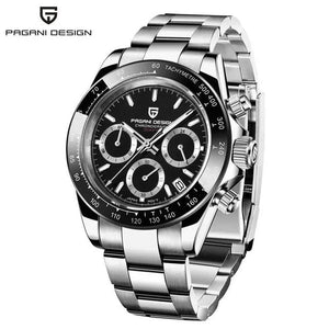 Planet Gates rubber grey 40mm New V2 PAGANI DESIGN Men's Quartz Watches Sapphire Retro Chronograph Stainless Steel Waterproof Watch Men Relogio Masculino