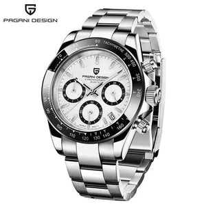 Planet Gates rubber grey 40mm New V2 PAGANI DESIGN Men's Quartz Watches Sapphire Retro Chronograph Stainless Steel Waterproof Watch Men Relogio Masculino