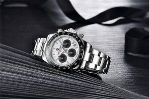 Planet Gates rubber grey 40mm New V2 PAGANI DESIGN Men's Quartz Watches Sapphire Retro Chronograph Stainless Steel Waterproof Watch Men Relogio Masculino