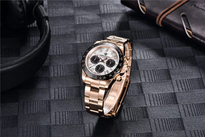 Planet Gates rubber grey 40mm New V2 PAGANI DESIGN Men's Quartz Watches Sapphire Retro Chronograph Stainless Steel Waterproof Watch Men Relogio Masculino