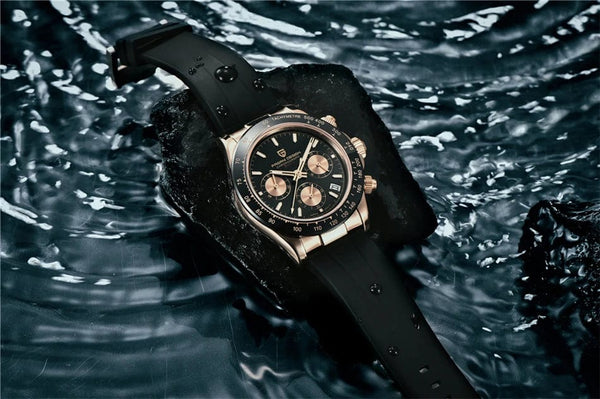 Planet Gates rubber grey 40mm New V2 PAGANI DESIGN Men's Quartz Watches Sapphire Retro Chronograph Stainless Steel Waterproof Watch Men Relogio Masculino