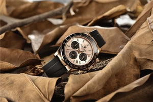 Planet Gates rubber grey 40mm New V2 PAGANI DESIGN Men's Quartz Watches Sapphire Retro Chronograph Stainless Steel Waterproof Watch Men Relogio Masculino