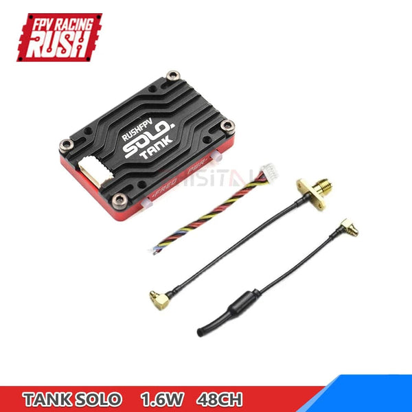 Planet Gates RUSHFPV RUSH TANK SOLO VTX 5.8G 48CH PitMode Pitmode 25mW 400mW 800mW 1.6W Adjustable 2-6S Microphone for FPV Long Range Drone