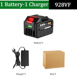 Planet Gates Russian Federation / 1x928VF-1 Charger / 18V 20V Rechargeable Lithium Battery EU Plug.388VF 15000mAh.928VF 22500mAh.Battery Capacity Indicator.for Chainsaw Electric Drill