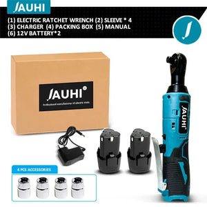 Planet Gates Russian Federation / 2 Battery Set JAUHI 12V Impact Wrench Cordless Rechargeable Electric Wrench 3/8 Inch Right Angle Ratchet Wrenches Impact Driver Power Tool