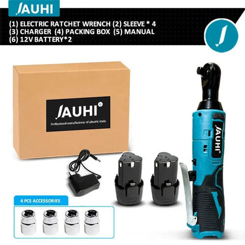 Planet Gates Russian Federation / 2 Battery Set JAUHI 12V Impact Wrench Cordless Rechargeable Electric Wrench 3/8 Inch Right Angle Ratchet Wrenches Impact Driver Power Tool