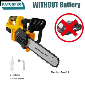 Planet Gates Russian Federation / 2PCS 4Ah Battery / EU 12Inch Brushless Electric Chain Saw 3800RPM Portable Chainsaw Rechargeable Cordless Graden Pruning Tools For Makita 18V Battery