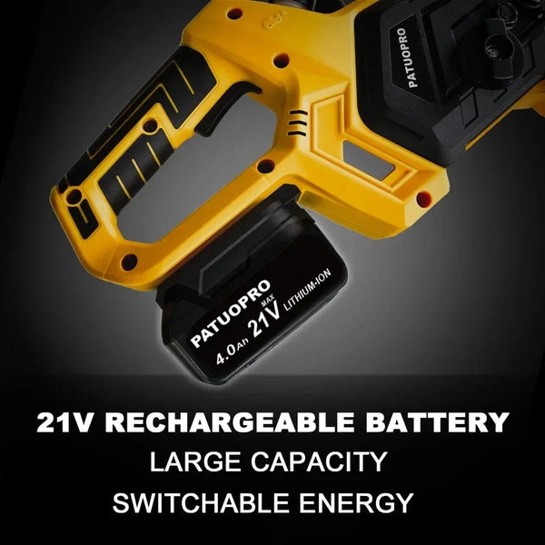 Planet Gates Russian Federation / 2PCS 4Ah Battery / EU 12Inch Brushless Electric Chain Saw 3800RPM Portable Chainsaw Rechargeable Cordless Graden Pruning Tools For Makita 18V Battery