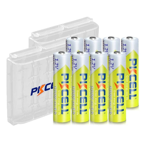 Planet Gates Russian Federation 8PC PKCELL AAA Battery 1.2V NiMH AAA Rechargeable Batteries 1000mah aaa Clock Toys mouse battery And 2PC AAA/AA Battery Holder