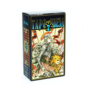 Planet Gates Russian Tarot 10 Russian Tarot: Tapo Tarot Card Oracle Card Fate Divination Prophecy Card Family Party Game Tarot Card Deck Brochure Guide