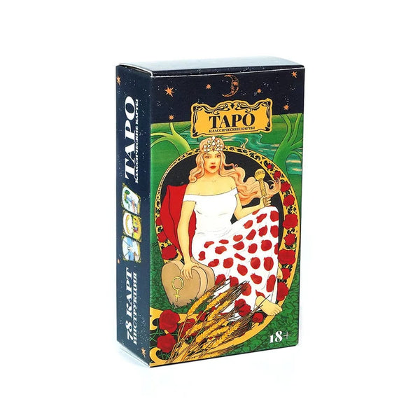 Planet Gates Russian Tarot 6 Russian Tarot: Tapo Tarot Card Oracle Card Fate Divination Prophecy Card Family Party Game Tarot Card Deck Brochure Guide