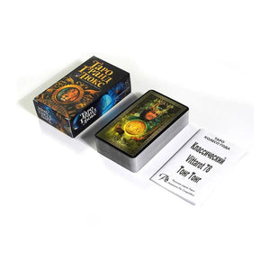 Planet Gates Russian Tarot: Tapo Tarot Card Oracle Card Fate Divination Prophecy Card Family Party Game Tarot Card Deck Brochure Guide