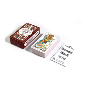 Planet Gates Russian Tarot: Tapo Tarot Card Oracle Card Fate Divination Prophecy Card Family Party Game Tarot Card Deck Brochure Guide