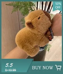 Planet Gates Rytanda Capybara Clap Circle Toys Slap Snap Wrap Wristband Bracelet Capybara Plush Hand Ring Fun Pop Circles Kids Christmas Gift