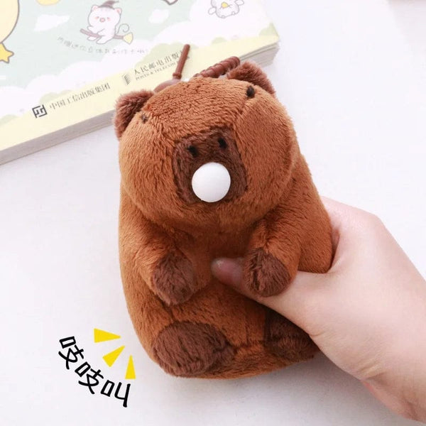 Planet Gates Rytanda Capybara Clap Circle Toys Slap Snap Wrap Wristband Bracelet Capybara Plush Hand Ring Fun Pop Circles Kids Christmas Gift