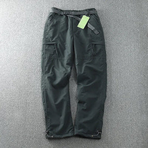 Planet Gates S-6XL Tooling Pants Thick Waterproof Fleece Cargo Pants Men Women Winter Outdoor Multi-pockets Loose Straight Overall Trousers