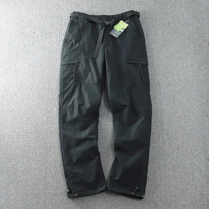 Planet Gates S-6XL Tooling Pants Thick Waterproof Fleece Cargo Pants Men Women Winter Outdoor Multi-pockets Loose Straight Overall Trousers
