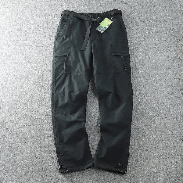Planet Gates S-6XL Tooling Pants Thick Waterproof Fleece Cargo Pants Men Women Winter Outdoor Multi-pockets Loose Straight Overall Trousers
