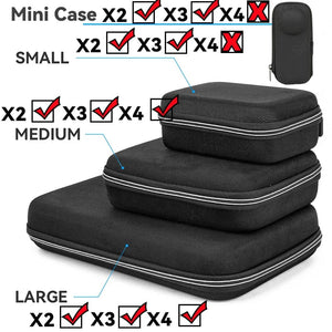 Planet Gates S Case / CHINA Box for Insta360 X4 X3 X2 Camera Carrying Case Portable Storage Bag Protective Case For Insta360 X3 X2 Action Camera Accessories