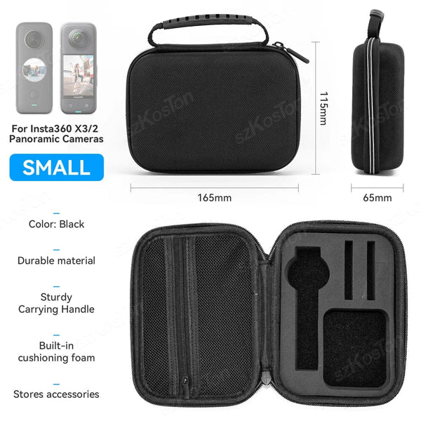 Planet Gates S Case / CHINA Box for Insta360 X4 X3 X2 Camera Carrying Case Portable Storage Bag Protective Case For Insta360 X3 X2 Action Camera Accessories