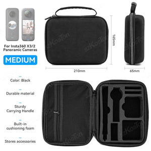 Planet Gates S Case / CHINA Box for Insta360 X4 X3 X2 Camera Carrying Case Portable Storage Bag Protective Case For Insta360 X3 X2 Action Camera Accessories