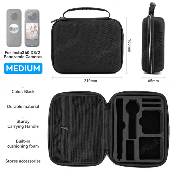 Planet Gates S Case / CHINA Box for Insta360 X4 X3 X2 Camera Carrying Case Portable Storage Bag Protective Case For Insta360 X3 X2 Action Camera Accessories