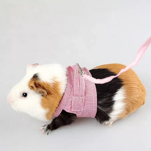 Planet Gates S/L Small Pets Chest Strap Hamster Outdoor Traction Rope Adjustable Harness Leash Vest for Rabbit Hedgehog Chinchilla Guinea Pig