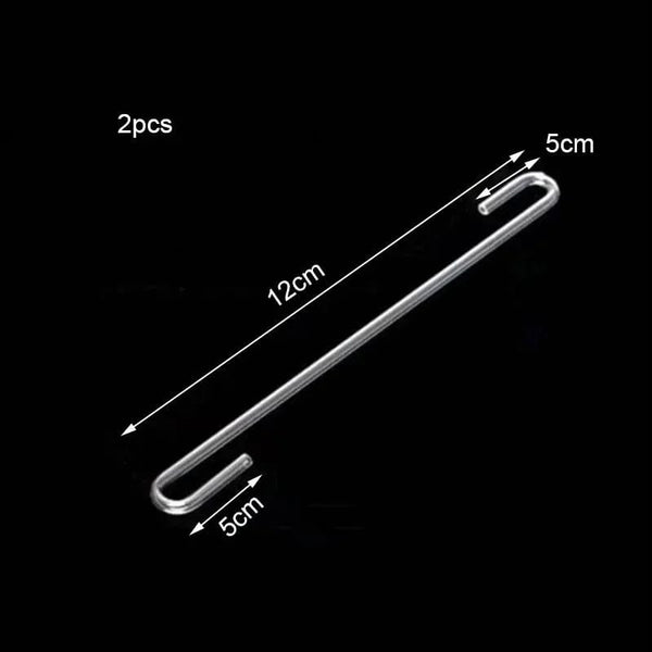 Planet Gates S shape 10cm 2pcs/lot 4mm Acrylic Aquarium Connector Straight U Shape Tube Elbow Fish Tank Air Pump Air Tube Filter Connecting Accessories
