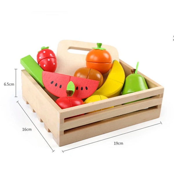 Planet Gates S Simulation Kitchen Pretend Toy Wooden Classic Game Montessori Educational Toy For Children Kids Gift Cutting Fruit Vegetable Set