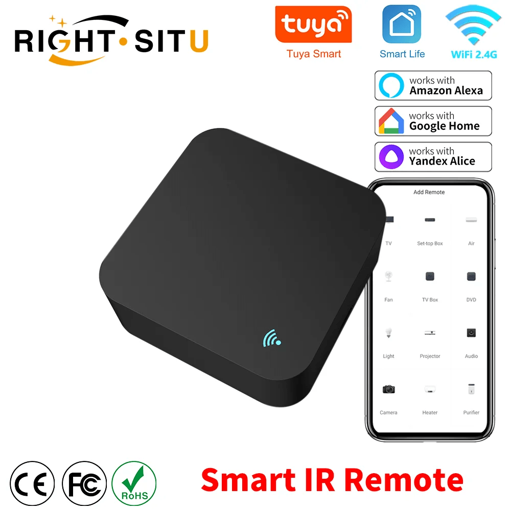 Planet Gates S06 Tuya Smart IR Remote Control Smart Life for Smart Home Automation Replace TV DVD AUD AC Remote Works with Alexa Google Home